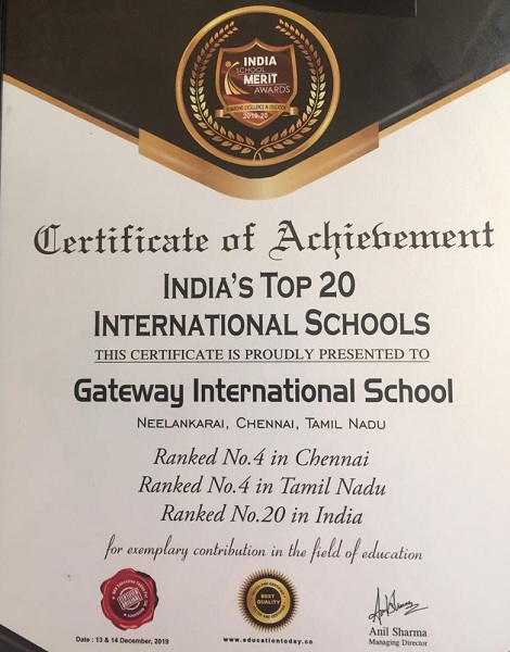 GISN-IndiaAward GISN-India School Merit Award